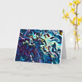 Abstrakte Farbstudie 153, Karte (Gelbe Blume)