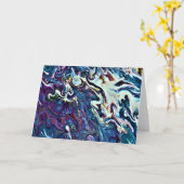 Abstrakte Farbstudie 153, Karte (Gelbe Blume)