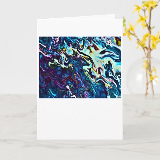 Abstrakte Farbstudie 153, Karte (Gelbe Blume)