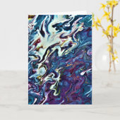 Abstrakte Farbstudie 153, Karte (Gelbe Blume)