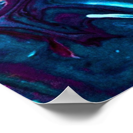 Abstrakte Farbstudie 153, Poster (Ecke)