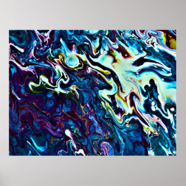 Abstrakte Farbstudie 153, Poster