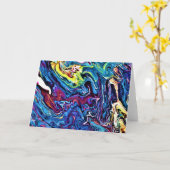 Abstrakte Farbstudie 154, Karte (Gelbe Blume)