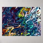 Abstrakte Farbstudie 155, Poster (Vorne)