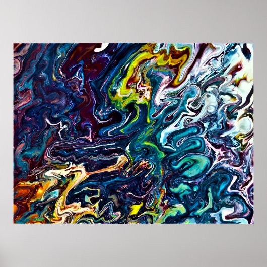 Abstrakte Farbstudie 155, Poster (Vorne)