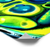 Abstrakte Farbstudie 159, Poster (Ecke)