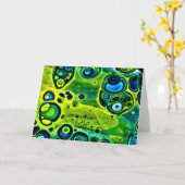 Abstrakte Farbstudie 160, Karte (Gelbe Blume)