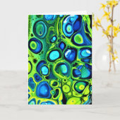 Abstrakte Farbstudie 161, Karte (Gelbe Blume)