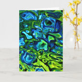 Abstrakte Farbstudie 162, Karte (Gelbe Blume)