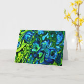 Abstrakte Farbstudie 162, Karte (Gelbe Blume)