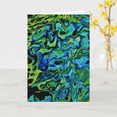 Abstrakte Farbstudie 163, Karte (Gelbe Blume)