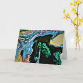 Abstrakte Farbstudie 166, Karte (Gelbe Blume)