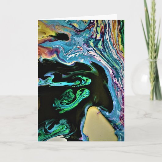 Abstrakte Farbstudie 166, Karte (Vorderseite)