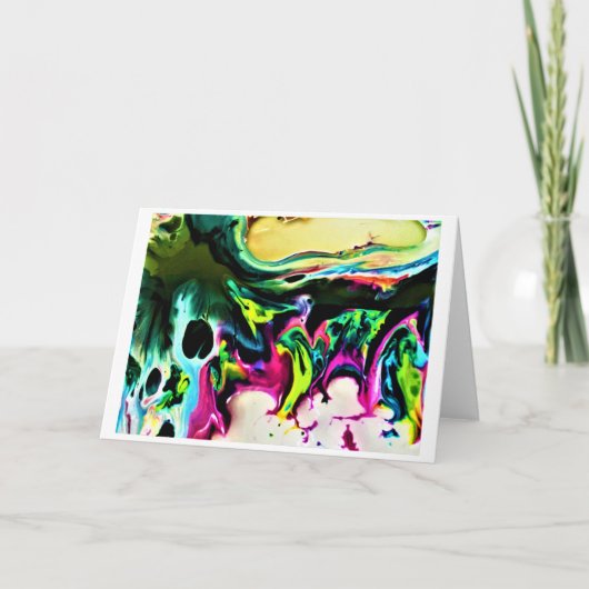 Abstrakte Farbstudie 167, Karte (Vorderseite)