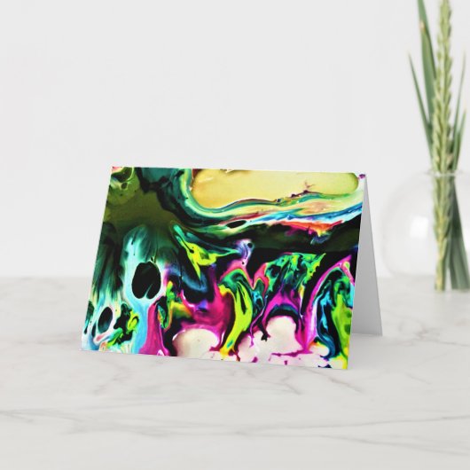 Abstrakte Farbstudie 167, Karte (Vorderseite)