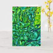 Abstrakte Farbstudie 169, Karte (Gelbe Blume)