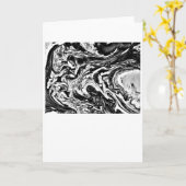 Abstrakte Farbstudie 16 / Noir, Karte (Gelbe Blume)