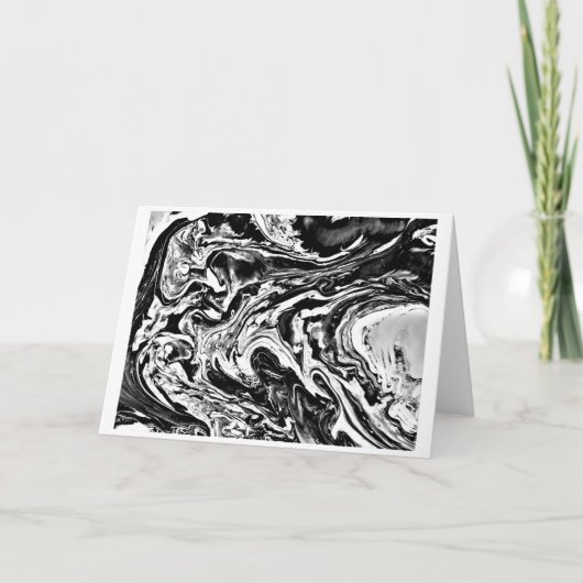 Abstrakte Farbstudie 16 / Noir, Karte (Vorderseite)