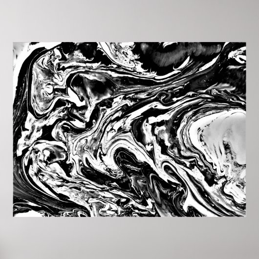 Abstrakte Farbstudie 16/Noir, Poster (Vorne)