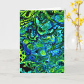 Abstrakte Farbstudie 170, Karte (Gelbe Blume)