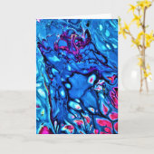 Abstrakte Farbstudie 171, Karte (Gelbe Blume)