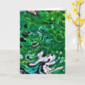 Abstrakte Farbstudie 175, Karte (Gelbe Blume)