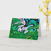 Abstrakte Farbstudie 176, Karte (Gelbe Blume)