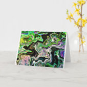 Abstrakte Farbstudie 178, Karte (Gelbe Blume)