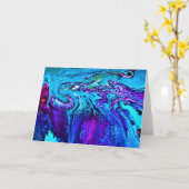 Abstrakte Farbstudie 17, Karte (Gelbe Blume)