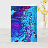 Abstrakte Farbstudie 17, Karte (Gelbe Blume)