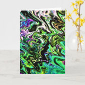 Abstrakte Farbstudie 183, Karte (Gelbe Blume)