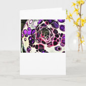 Abstrakte Farbstudie 187, Karte (Gelbe Blume)