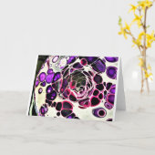 Abstrakte Farbstudie 187, Karte (Gelbe Blume)