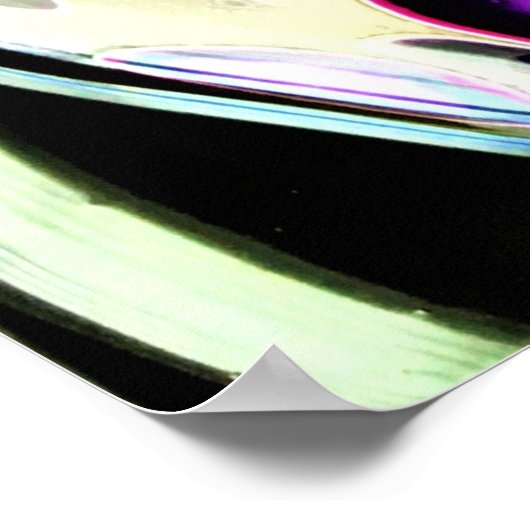 Abstrakte Farbstudie 187, Poster (Ecke)