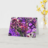 Abstrakte Farbstudie 188, Karte (Gelbe Blume)