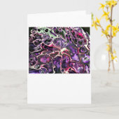 Abstrakte Farbstudie 189, Karte (Gelbe Blume)