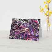 Abstrakte Farbstudie 189, Karte (Gelbe Blume)