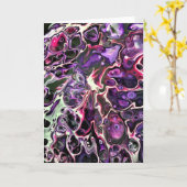 Abstrakte Farbstudie 189, Karte (Gelbe Blume)