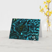 Abstrakte Farbstudie 18, Karte (Gelbe Blume)