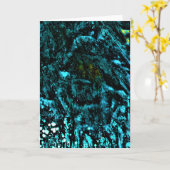 Abstrakte Farbstudie 18, Karte (Gelbe Blume)