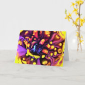 Abstrakte Farbstudie 190, Karte (Gelbe Blume)