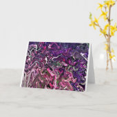 Abstrakte Farbstudie 191, Karte (Gelbe Blume)