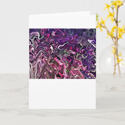 Abstrakte Farbstudie 191, Karte (Gelbe Blume)