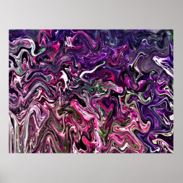 Abstrakte Farbstudie 191 Poster