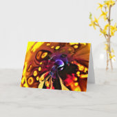 Abstrakte Farbstudie 193, Karte (Gelbe Blume)