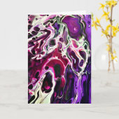 Abstrakte Farbstudie 194, Karte (Gelbe Blume)