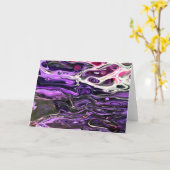 Abstrakte Farbstudie 195, Karte (Gelbe Blume)