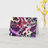 Abstrakte Farbstudie 197, Karte (Gelbe Blume)