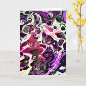 Abstrakte Farbstudie 197, Karte (Gelbe Blume)