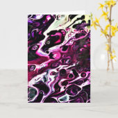 Abstrakte Farbstudie 198, Karte (Gelbe Blume)